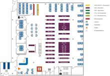 Lageplan Teilbibliothek Mathematik, Erdgeschoss