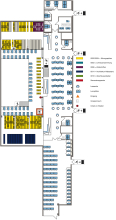 Lageplan Teilbibliothek Stammgelände, 2. Obergeschoss